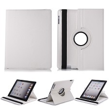 Apple iPad A9&A10 5th and 6th Gen 9.7'' Rotating Book Case - White
