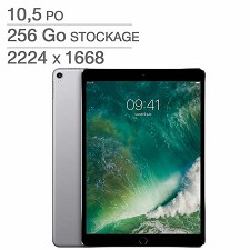Apple iPad Pro 10.5'' 256GB A10X WI-FI Black et Space Gray MPDY2CL/A