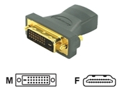 Adaptateur HDMI (f)  DVI (m) Iogear GHDMIF DVIMW6