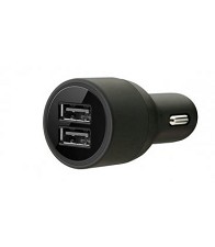 Car Charger Adaptor 2x USB 4.8A MCU2 - Black