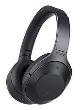 Sony MDR-1000X/B Over-Ear Wireless Noise-Cancelling Headphones - Black