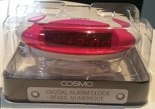 Cosmo E555-28 Digital Alarm Clock - Pink