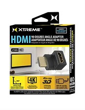 HDMI Adapter Male to Female 90 Degree Xtreme - Black
