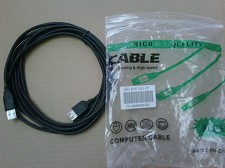 Cble USB 2.0 10' pour Imprimante noircab-usb-am/am