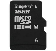 Mmoire flash 16GB SDC10/16GBSP class 10 Kingston