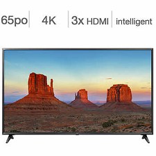 Tlvision DEL 65'' 65UK6300 4K UHD HDR IPS WebOS 4.0 Smart LG