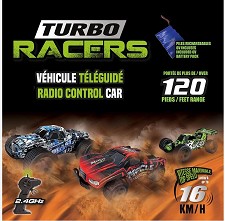 Turbo Racers Vhicule Tlguid Vitesse Maximale 16 KM/H - Bleu