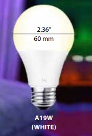 Ampoule LED Intelligente Smart Wi-Fi A19/E26 9W 800LM 2700K - NEUF