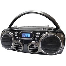 Sylvania SRCD682BT Bluetooth Portable CD Boom Box AM/FM Radio