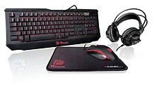 Thermaltake Knucker 4-IN-1 Keyboard - Mouse - Headset KB-GCK-PLBLUS-01