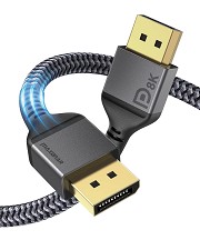 DisplayPort to DisPlayPort Male to Male Braided Cable 3M / 10 Feet 
