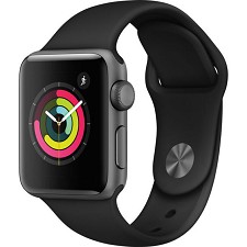 Apple Watch Series 3 (GPS) 38mm Space Grey Sport Band MTF02CL/A - NEW 