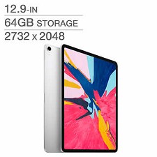 Apple iPad Pro 3th Gen 12.9'' 64GB A12X Wi-Fi (Silver) MTEM2VC/A - NEW