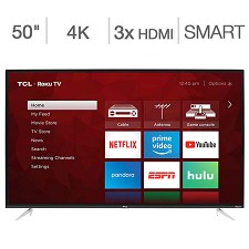 Tlvision DEL 50'' 50S423-CA 4K UHD HDR ROKU Smart TV WI-FI TCL