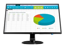 Moniteur DEL 24'' HP N246V IPS 1920x1080 5ms 1RM28AA#ABA - NEUF