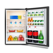 HISENSE RS44G1 4.4 CU.FT. COMPACT FRIDGE W/BLACK GLASS DOOR