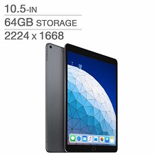 Apple iPad Air 10.5'' 64GB A12 WI-FI Black / SpaceGr MUUJ2VC/A - NEW