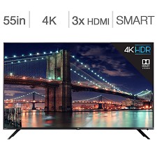 LED Television 55'' 55R613-CA 4K UHD HDR ROKU SMART TV WI-FI TCL