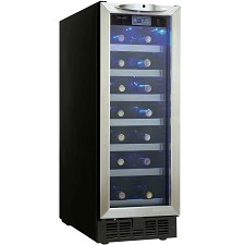 Danby DWC276BLS Silhouette 12 in. 27 Bottle Built-in Wine Cooler 