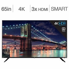 LED Television 65'' 65R613-CA 4K UHD HDR ROKU SMART TV WI-FI TCL