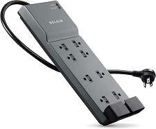 Power Bar Surge Protector 3550 Joules 8 Outlets BE108200-06 Belkin 