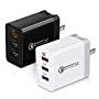 chargeur mural RAPIDE NOIR USB 3 3 Ports USB 2 X 2.4A, 1 X QC3