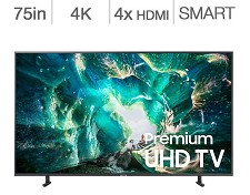 LED Television 75'' UN75RU8000 4K UHD HDR Smart Wi-Fi Samsung
