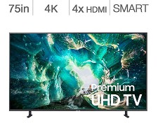 Tlvision DEL 75'' UN75RU8000 4K UHD HDR Smart Wi-Fi Samsung