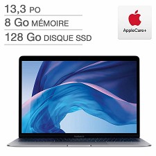 Apple MacBook Air 13'' Intel i5 8GB 128GB SSD Gris MVFH2C/A Francais