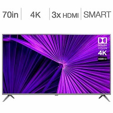 LED Television 70'' 70R6209 4K UHD HDR ROKU SMART WI-FI HISENSE