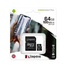 Kingston Canvas Select 64GB SDCS2/64GB Class 10 MicroSD Memory Card