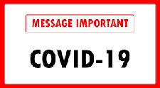 Message important COVID-19 En ligne ouvert, pick-up extrieur