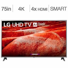 Tlvision DEL 75'' 75UM7570 4K UHD HDR IPS WebOS Smart LG WIFI