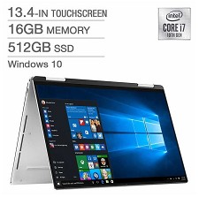 Dell XPS 13.4'' XPS7390-7909SLV-PUS i7-1065G7 16GB 512GB SSD Win 10