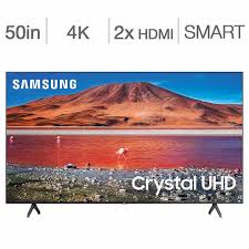 Tlvision DEL 50'' UN50TU7000 4K CRYSTAL UHD HDR Smart Wi-Fi Samsung