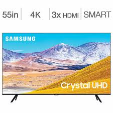 Tlvision DEL 55'' UN55TU8000 4K Cristal UHD HDR Smart Wi-Fi Samsung