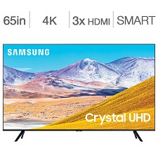 LED Television 65'' UN65TU8000 4K CRYSTAL UHD HDR Smart Wi-Fi Samsung