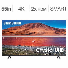 Tlvision DEL 55'' UN55TU7000 4K CRYSTAL UHD HDR Smart Wi-Fi Samsung