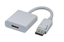 DisplayPort Male to HDMI Female Adapter Cable White or Black