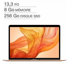 Apple Macbook Air 13'' i3 256GB SSD 8GB Applecare+ MWTL2C/A  FR - NEUF