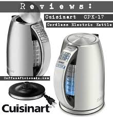 Programmable Kettle Cordless Cuisinart CPK-17C  1.7L Stainless Steel