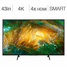 LED Television 43'' XBR43X800H 4K UHD HDR ANDROID SMART WI-FI SONY