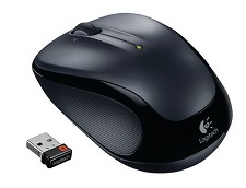 Logitech - M325 Wireless Optical Mouse Black