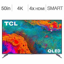 QLED Television 50'' TCL 50S533-CA 55'' 4K HDR Roku Smart TV