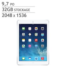 Apple iPad Air32 GoWi-Fi MD789C/A Blanc- Argent