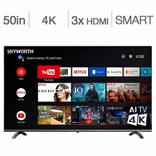 LED TV 50'' 50Q20300 Skyworth 4K UHD HDR ANDROID Smart TV WI-FI