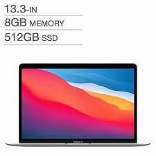 Apple MacBook Air 13.3'' M1 512Go SSD 8Go MGNA3LL/A Argent - Anglais