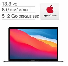 Apple MacBook Air 13.3'' M1 512GB SSD 8GB MGN73C/A Gris Cos - FRENCH