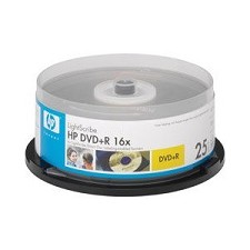 DVD-R HP 25 Disc 4.7G 120min 16x tour de 25 DVD