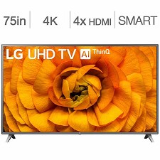 LED Television 75'' 75UN8570 4K UHD HDR IPS 120Hz Smart Wi-Fi LG